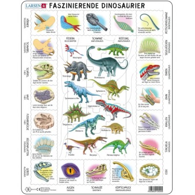 Puzzle Pièces XXL - Dinosaures Ravensburger-13695 100 pièces Puzzles -  Dinosaures - /Planet'Puzzles
