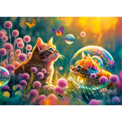 Puzzle Matin Magique Castorland Pi Ces Puzzles Chats