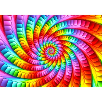 Puzzle Arbre de vie Golden Swirl et Rainbow