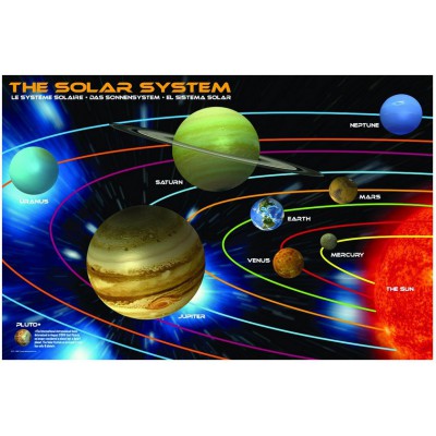 Puzzle phosphorescent - système solaire
