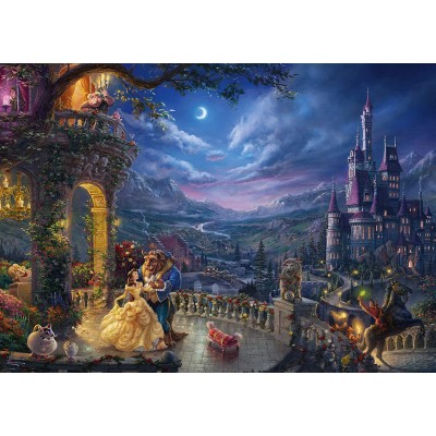 Puzzle 1000 pièces Disney : La Belle et la Bête en hiver - Schmidt