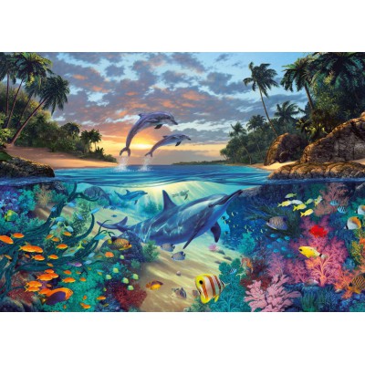 Puzzle Coraux Ravensburger Pi Ces Puzzles Dauphins