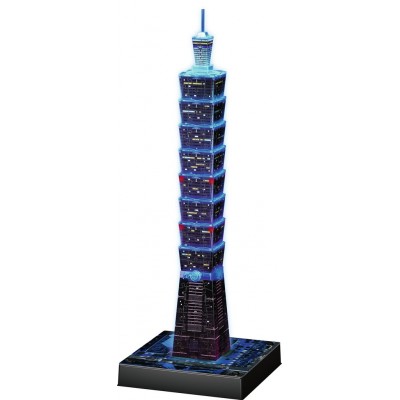 Puzzle 3D Night Edition - Taipei Ravensburger-11149 216 pièces Puzzles -  Monuments