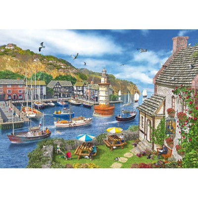 Wentworth-682702 Puzzle en Bois - Dominic Davison : The Village Harbour
