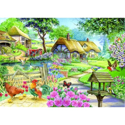 Puzzle The-House-of-Puzzles-1592 Pièces XXL - Cottage - Country Living