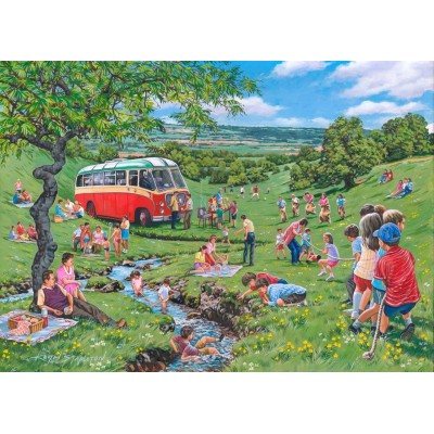 Puzzle The-House-of-Puzzles-4821 Pièces XXL - Darley Collection - Sunday Picnic