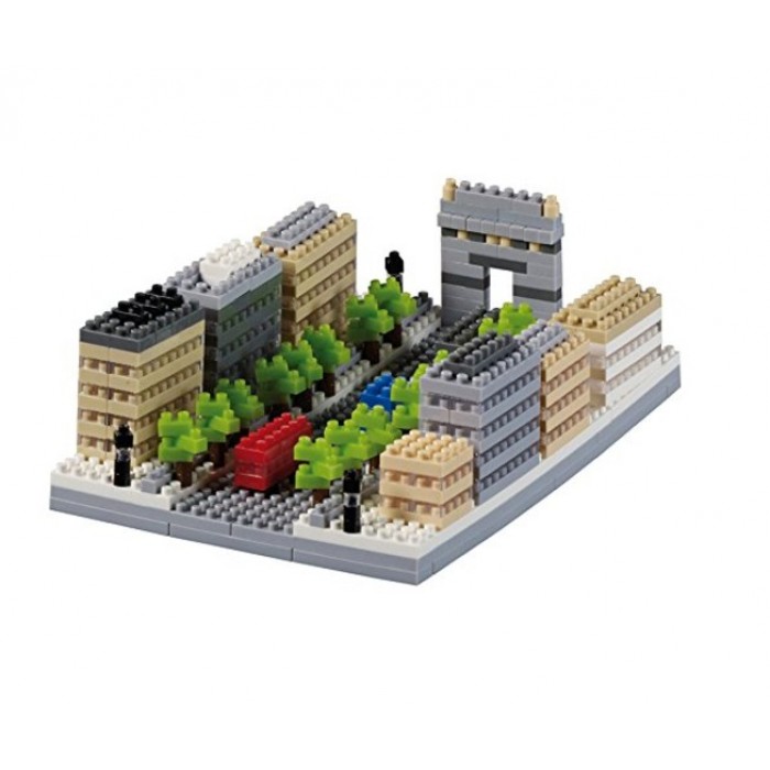 Brixies-58735 Nano Puzzle 3D - Avenue Des Champs-Elysées (Level 3)