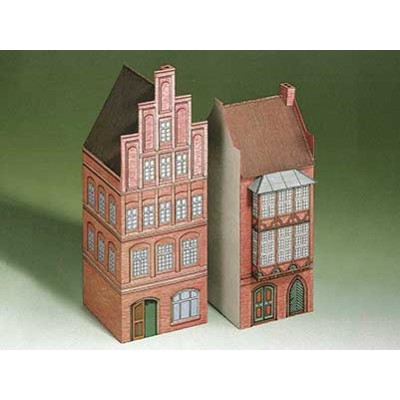 Puzzle Schreiber-Bogen-71517 Maquette en Carton : Deux maisons de Lunebourg