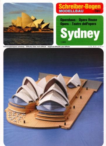 Puzzle Schreiber-Bogen-72433 Maquette en Carton : Opéra de Sydney