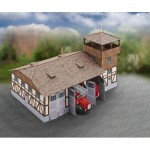 Puzzle   Maquette en Carton : Caserne de Pompiers