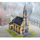 Maquette en Carton : Vieille ville, Eglise, Pfersbach