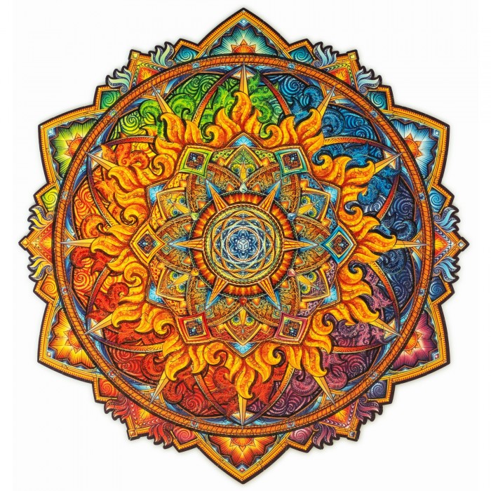 Puzzle Unidragon-50286 Mandala Soleil Naissant - Taille M