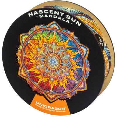 Puzzle Unidragon-50286 Mandala Soleil Naissant - Taille M