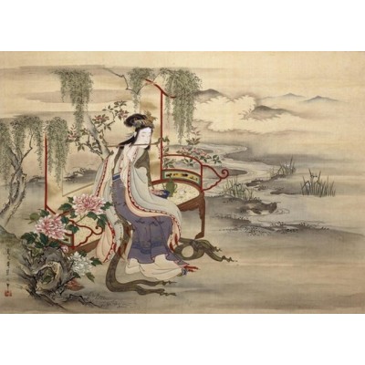 Puzzle Ricordi-54973 Chinese Art - The Beautiful Chinese Yang Guifei, Edo Period, 1800-1820