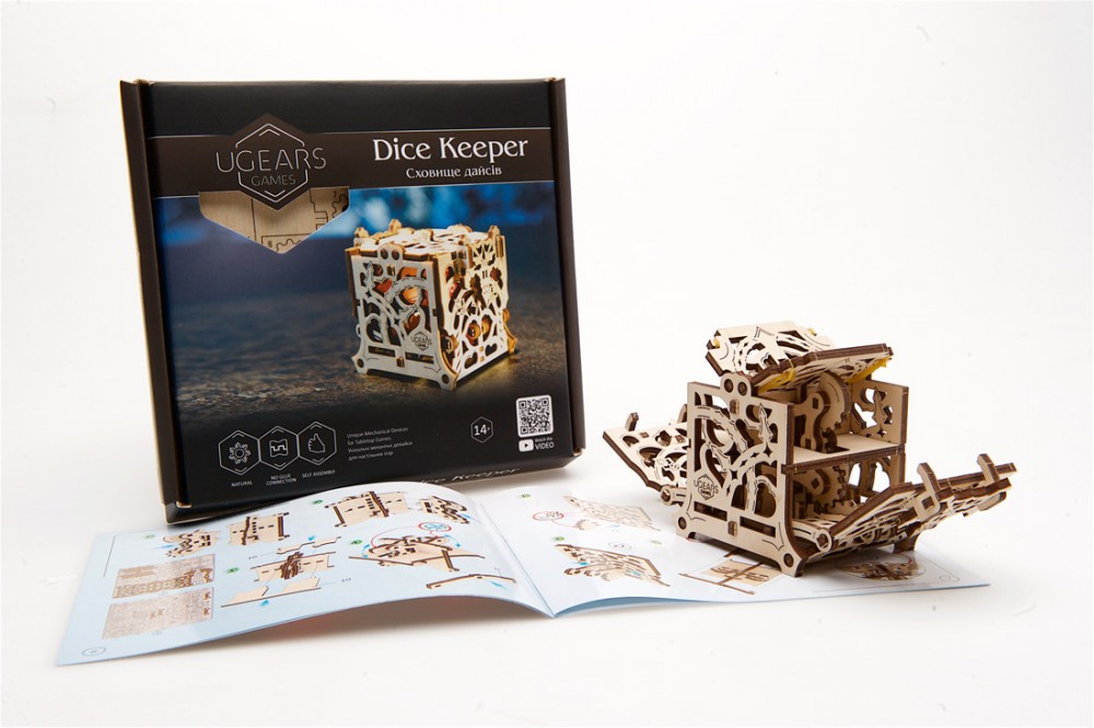 Puzzle 3D en Bois - Dice Keeper - 62 pièces UGEARS