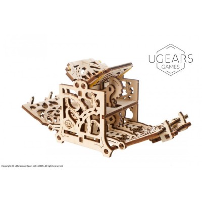 Ugears-12093 Puzzle 3D en Bois - Dice Keeper