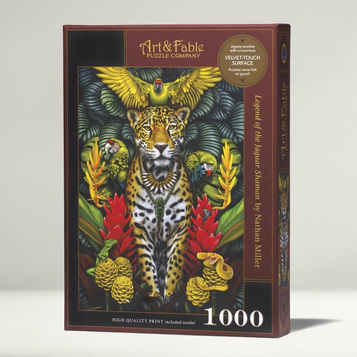Puzzle  Art-and-Fable-23446 La Légende du Jaguar Chaman