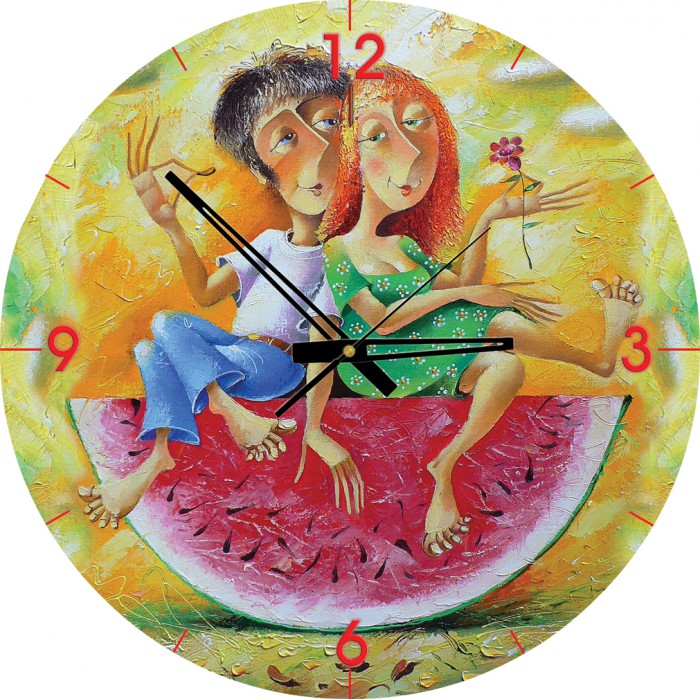  2Art-Puzzle-4291 Puzzle Horloge - Je t'Aime, un Peu, Beaucoup, Passionément... (Pile non fournie)