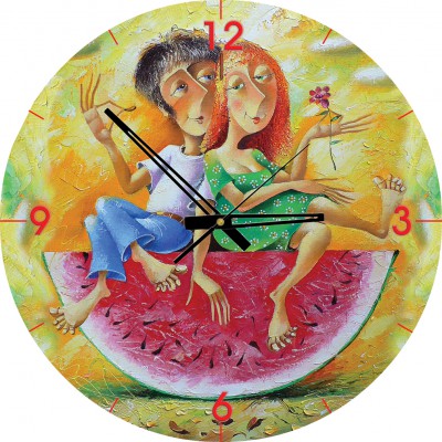 Art-Puzzle-4291 Puzzle Horloge - Je t'aime, un peu, beaucoup, passionément... (Pile non fournie)