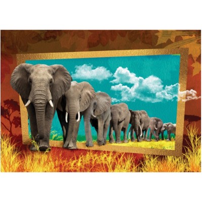 Puzzle Art-Puzzle-4373 Eléphants