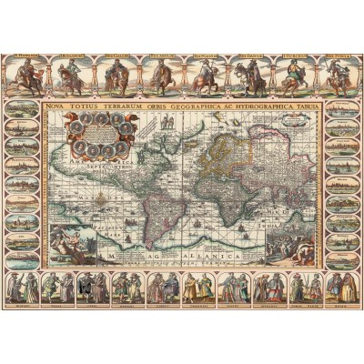 Puzzle Art-Puzzle-4584 Ancient World Map