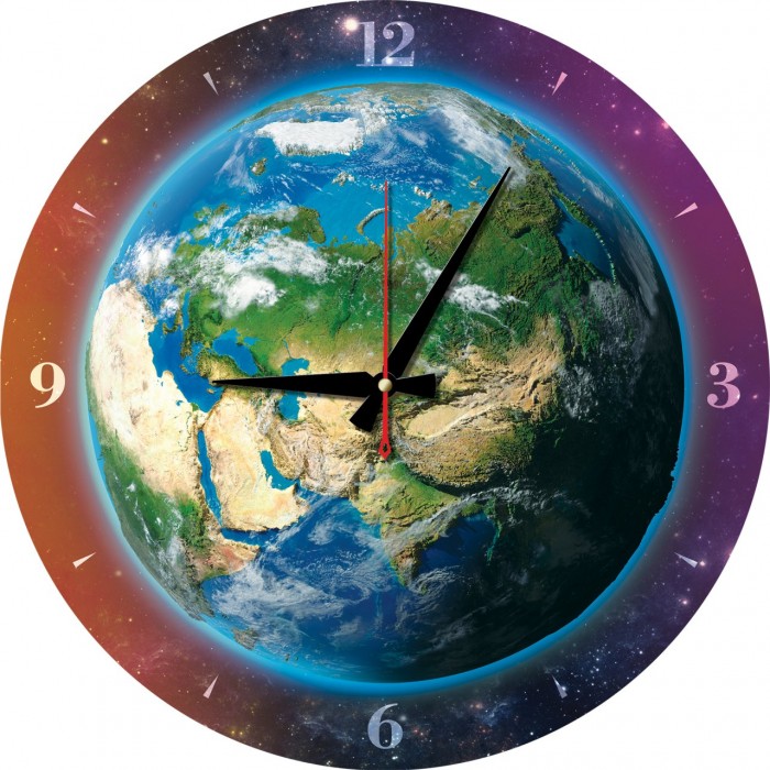 Puzzle Horloge - La Terre (Pile non fournie)