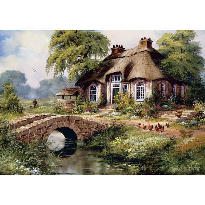 Puzzle  Art-Puzzle-5080 Village Vert