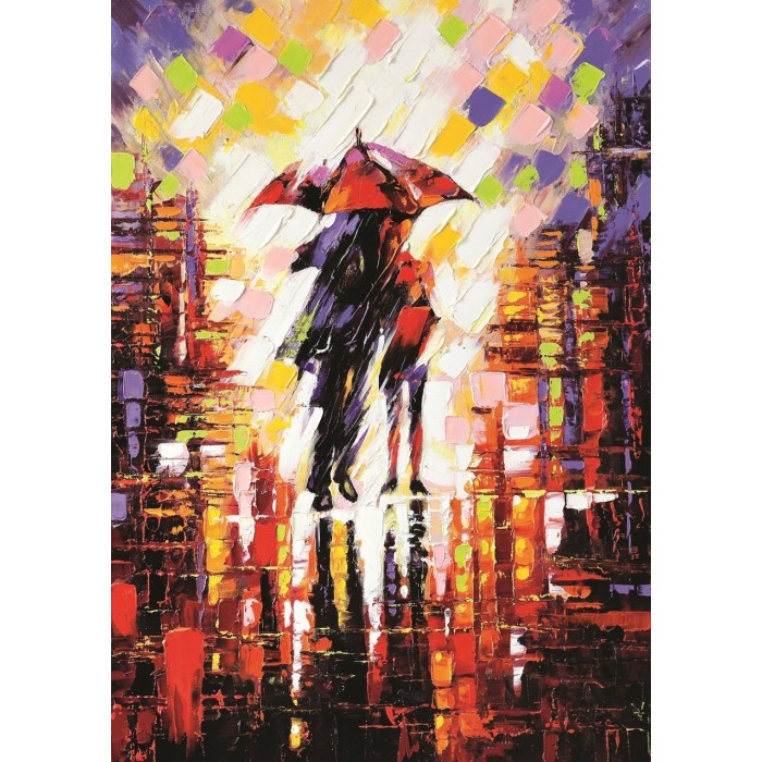 Puzzle  Art-Puzzle-5090 Amour Sous le Parapluie