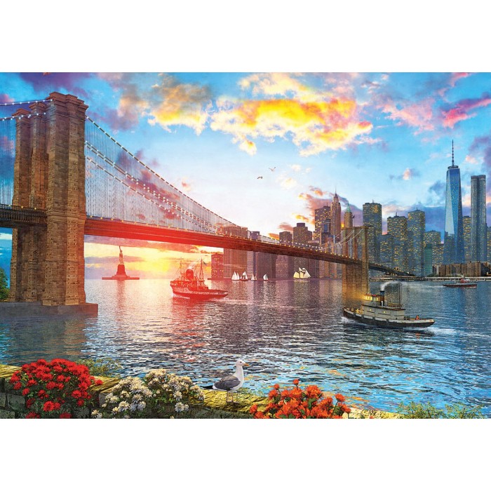 Puzzle  Art-Puzzle-5185 Coucher de Soleil à New York