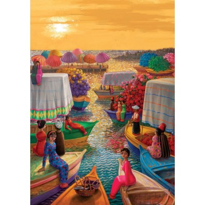 Puzzle Art-Puzzle-5238 Port de Fleurs