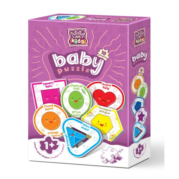 Art-Puzzle-5823 10 Baby Puzzles - Formes et Couleurs