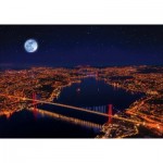   Neon Puzzle - Three Bridges, Bosphorus