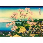 Puzzle  Art-by-Bluebird-60093 Katsushika Hokusai - Shinagawa on the Tokaido, 1832