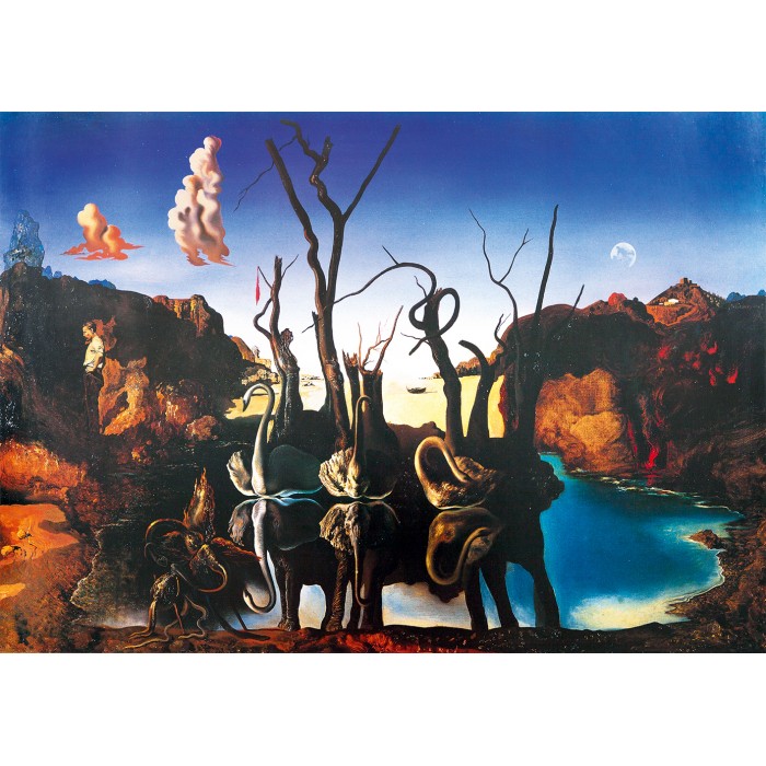 Puzzle Art-by-Bluebird-60105 Salvador Dalí - Swans Reflecting Elephants, 1937