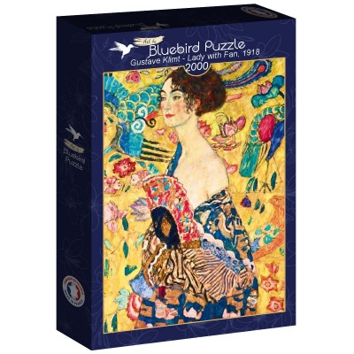 Puzzle Art-by-Bluebird-F-60202 Gustave Klimt - Lady with Fan, 1918