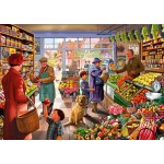 Puzzle  Bluebird-Puzzle-70232-P Village Greengrocer
