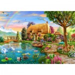 Puzzle  Bluebird-Puzzle-70254-P Lakeside Cottage
