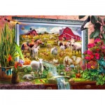 Puzzle  Bluebird-Puzzle-70499-P Magic Farm Painting