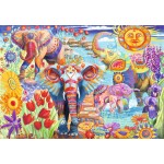 Puzzle  Bluebird-Puzzle-F-90367 Elephants in the Garden