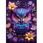 Puzzle  Bluebird-Puzzle-F-90845 Flowers & Owl