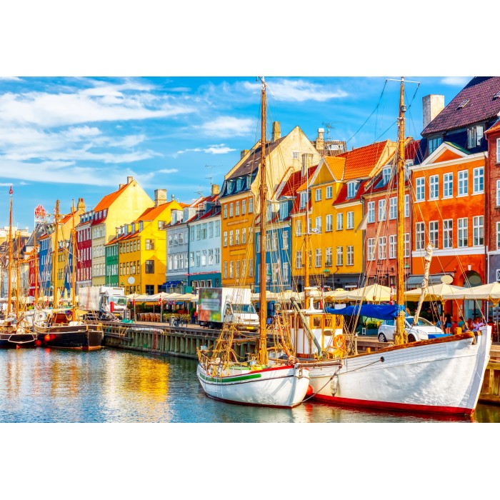 Puzzle  Bluebird-Puzzle-F-90995 Port de Nyhavn - Copenhague