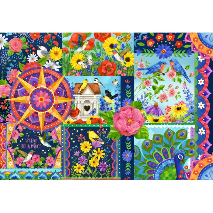 Puzzle  Bluebird-Puzzle-F-90997 Les Couleurs du Printemps