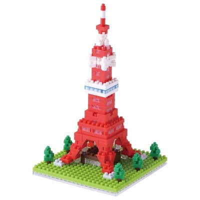 Brixies-58205 Nano Puzzle 3D - Tokio Tower (Level 3)