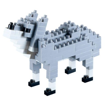 Brixies-58433 Nano Puzzle 3D - Loup