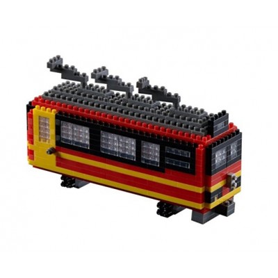 Brixies-58719 Nano Puzzle 3D - Train Suisse (Level 3)