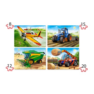 Puzzle Castorland-041039 Pièces XXL - Machines agricoles