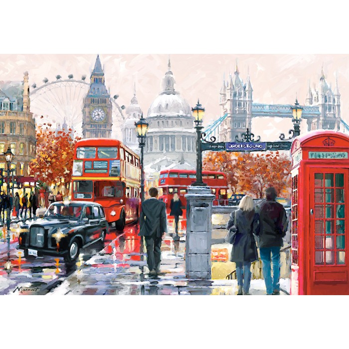 Puzzle Castorland-103140 Collage de Londre