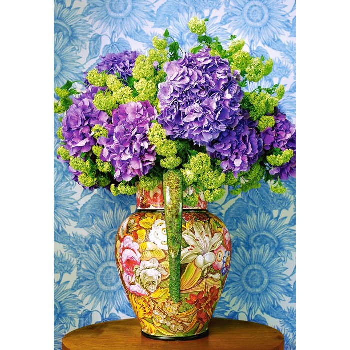 Puzzle  Castorland-104352 Bouquet d'Hortensias