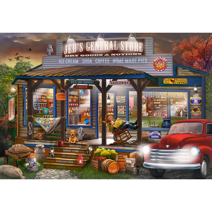 Puzzle  Castorland-104505 Magasin Général de Jeb