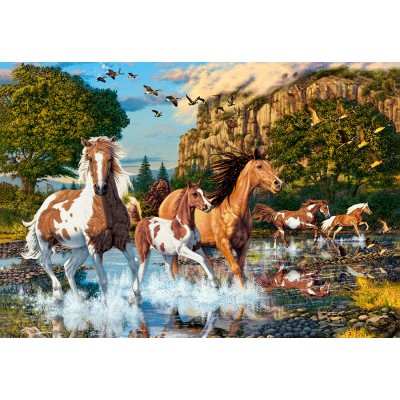 Puzzle Castorland-104789 Le Pays des Merveilles du Cheval